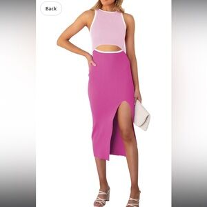 Cutout Lightweight Sweater Dress sz M